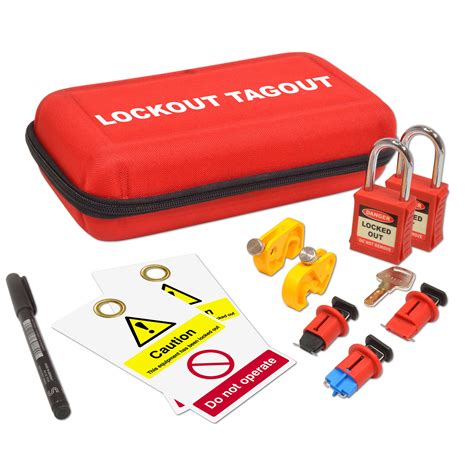 electrical lock out boxes|lockout tagout kits for electricians.